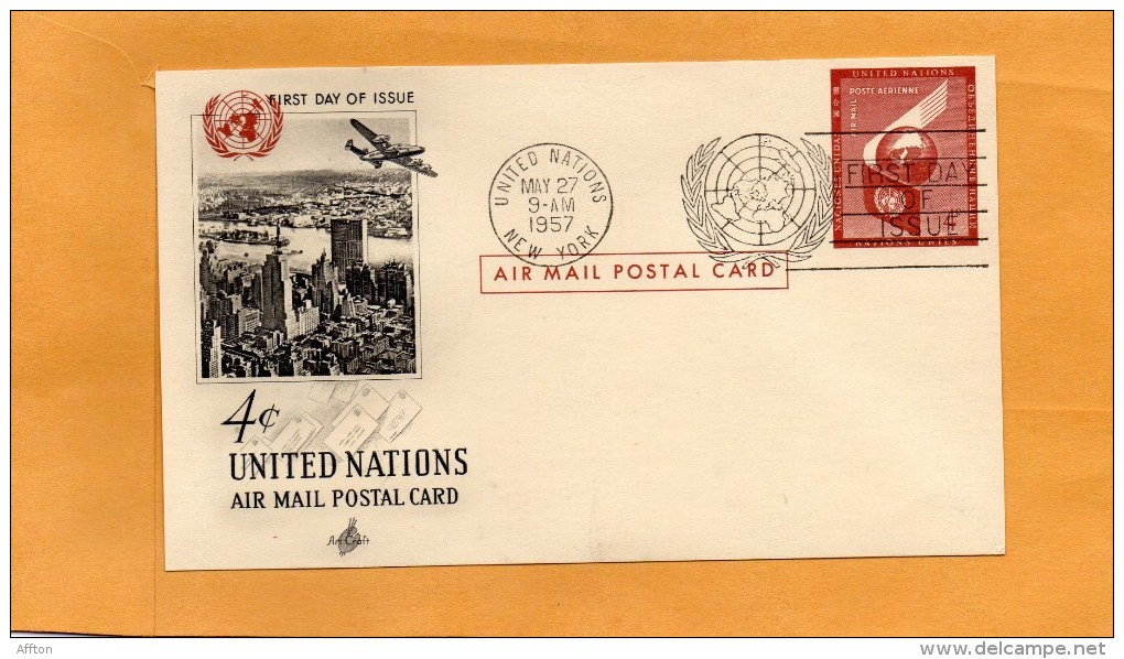 United Nations New York 1957 FDC - FDC