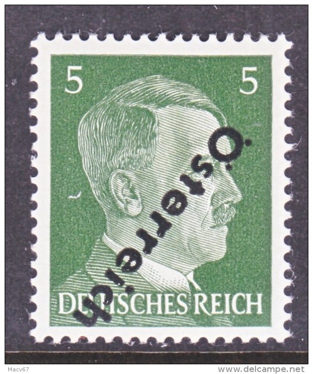 AUSTRIA  390  **  INVERTED  OVPT. - Unused Stamps