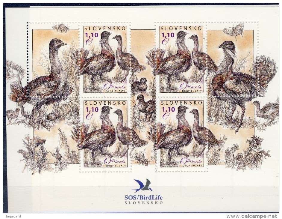 ##Slovakia 2011. [130]. Birds. Sheetlet. Michel 669. MNH(**) - Hojas Bloque