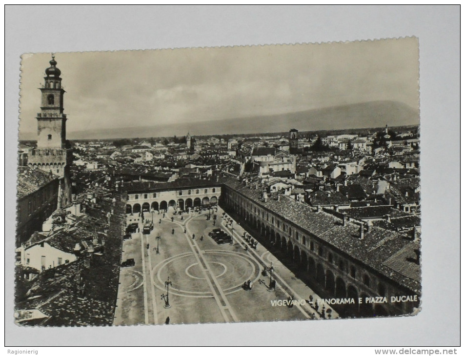 PAVIA - Vigevano - Panorama E Piazza Ducale - 1950 - Vigevano