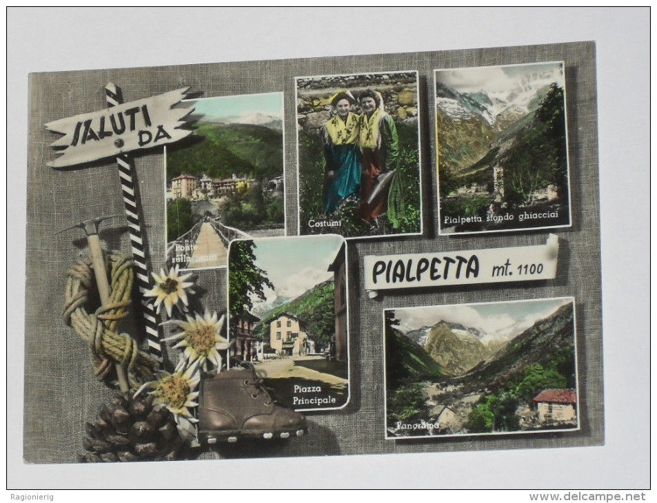 TORINO - Groscavallo - Saluti Da Pialpetta - 5 Vedute - Costumi - 1961 - Other & Unclassified