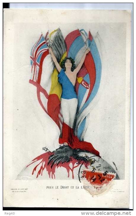 ILLUSTRATEUR  :  RAPHAEL KIRCHNER  -  PATRIOTIQUE - Pour Le Droit Et La Liberté - Kirchner, Raphael