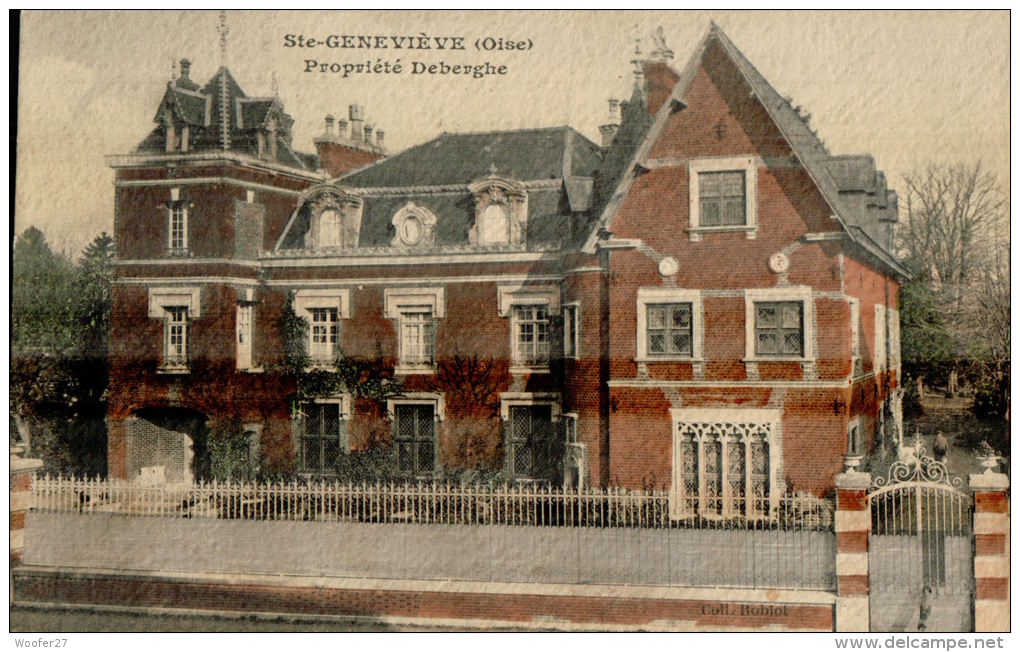 CPA SAINTE-GENEVIEVE , Propriété Deberghe - Sainte-Geneviève