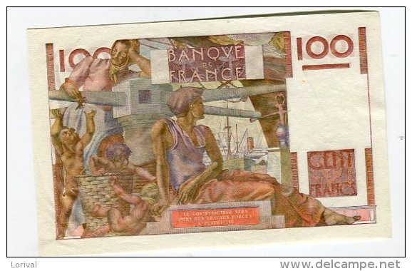 Billet 100 Francs Paysan  10-3-49 - 100 F 1945-1954 ''Jeune Paysan''