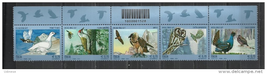 ITALY 2013 - BIRDS - STRIP CPL. SET - MNH MINT NEUF NUEVO - Autres & Non Classés