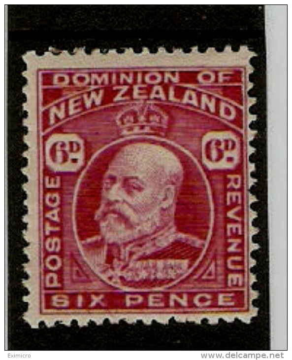 NEW ZEALAND 1910 6d CARMINE SG 392  PERF 14 X 14½ MOUNTED MINT Cat £40 - Unused Stamps