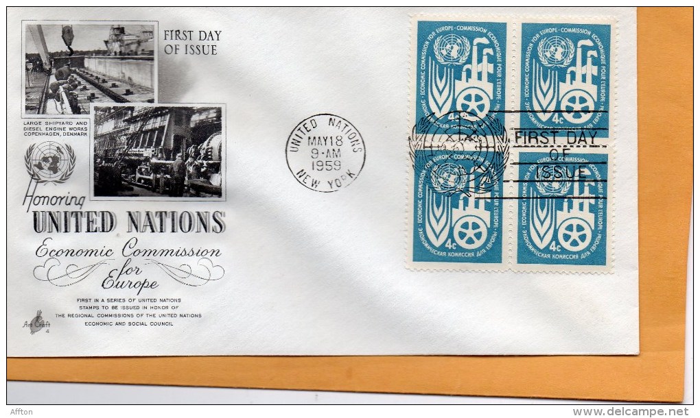 United Nations New York 1959 FDC - FDC
