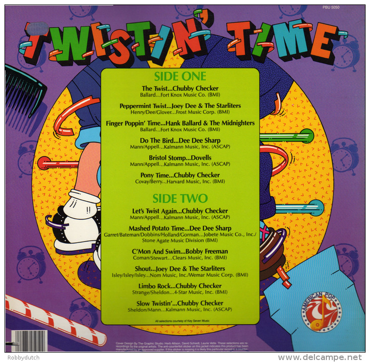 * LP *  TWISTIN' TIME - VARIOUS ARTISTS (USA 1982 EX-!!!) - Compilaties