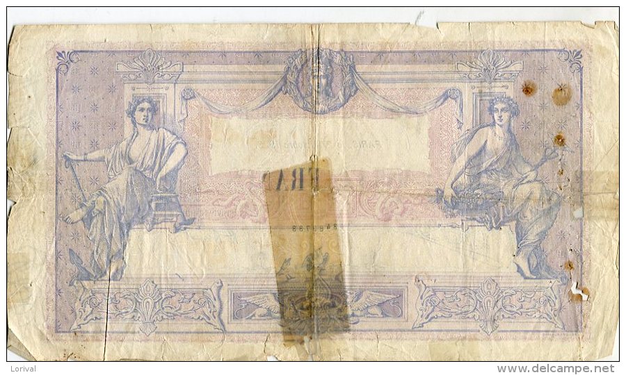 1000 Francs 27 Octobre 1927 - 1 000 F 1889-1926 ''Bleu Et Rose''