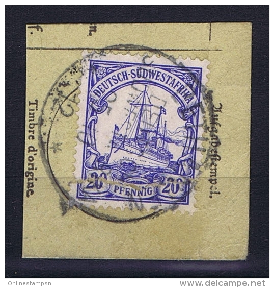 Deutsche Post In Südwestafrika  Bethanien Mi 27,  Voll-Stempel Auf Briefstück, Stamp Damaged - Deutsch-Südwestafrika