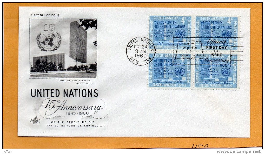 United Nations New York 1960 FDC - FDC