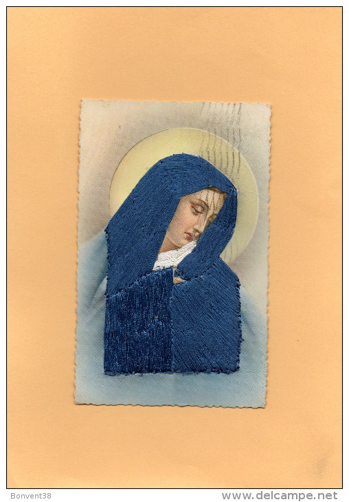 A1902 - VIERGE - Carte Brodée - Embroidered