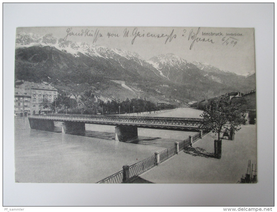 AK / Bildpostkarte 1909 Innsbruck , Innbrücke No. 33 Verlag Von Fritz Gratl, Centrale Für Photogr. Bedarf, Innsbruck - Innsbruck
