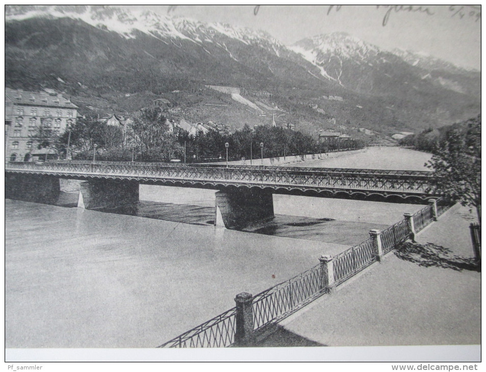 AK / Bildpostkarte 1909 Innsbruck , Innbrücke No. 33 Verlag Von Fritz Gratl, Centrale Für Photogr. Bedarf, Innsbruck - Innsbruck