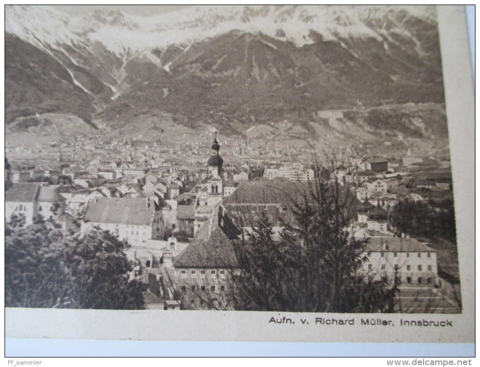 AK / Bildpostkarte 1921 Aufnahme V. Richard Müller, Innsbruck Vom Berg Isel Verlag Tyrolla GmbH - Innsbruck