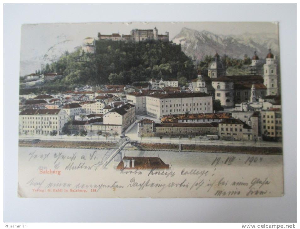 AK / Bildpostkarte 1904 Salzburg Verlag G. Baldi In Salzburg 119 Echt Gelaufen! Stifts Kellerei St. Peter - Salzburg Stadt