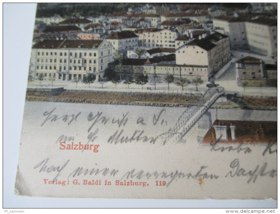 AK / Bildpostkarte 1904 Salzburg Verlag G. Baldi In Salzburg 119 Echt Gelaufen! Stifts Kellerei St. Peter - Salzburg Stadt