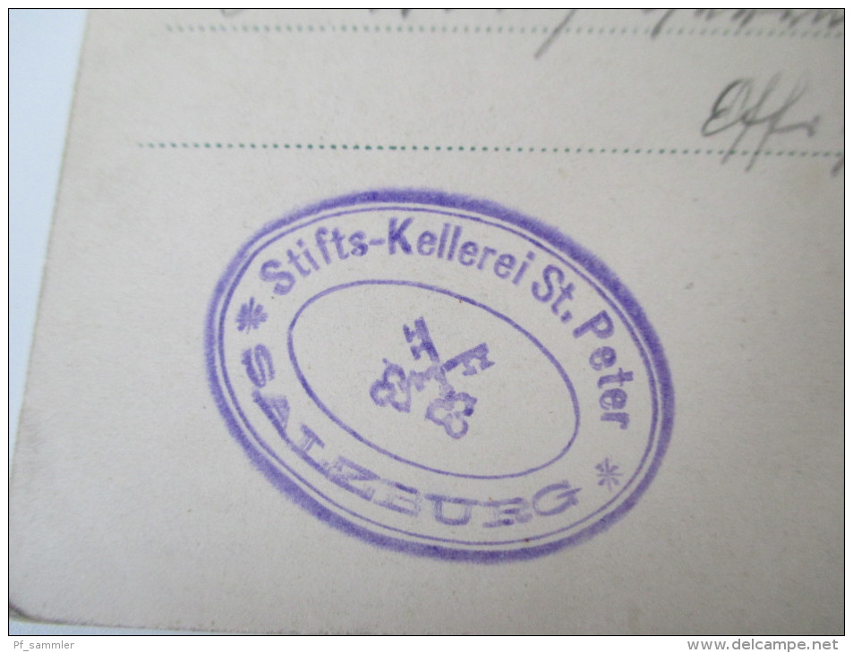 AK / Bildpostkarte 1904 Salzburg Verlag G. Baldi In Salzburg 119 Echt Gelaufen! Stifts Kellerei St. Peter - Salzburg Stadt