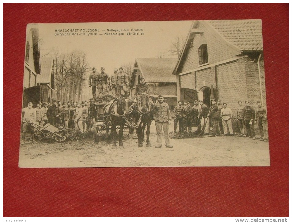 MILITARIA  -  BRASSCHAAT - POLYGON -  Het Reinigen Der Stallen   -  (2 Scans) - Kazerne