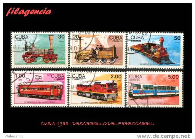 USADOS. CUBA. 1988-19 DESARROLLO DEL FERROCARRIL. LOCOMOTORAS - Gebruikt
