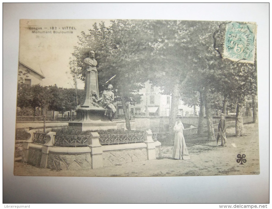 2ssw - CPA N°182 - VITTEL - Monument Bouloumié - [88] - Vosges - Contrexeville