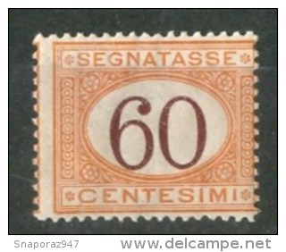 1924 Italia Regno Segnatasse 60c.Sas.n°33 Gomma Integra MNH** - Taxe