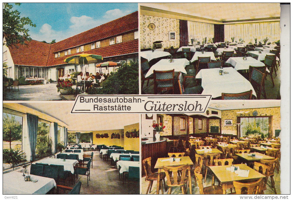 4830 GÜTERSLOH, BAB Autobahn-Raststätte, 1966 - Guetersloh