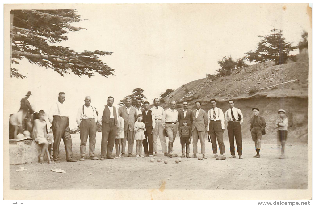 CARTE PHOTO PARTIE DE PETANQUE - Pétanque