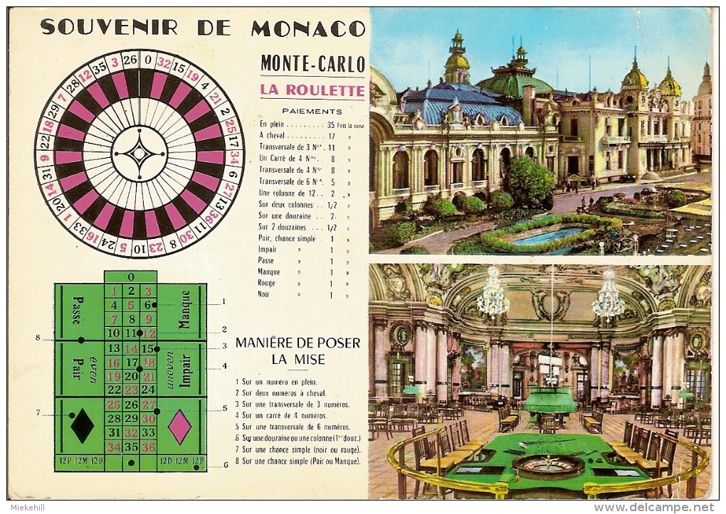 MONTE-CARLO-CASINO-JEUX DE LA ROULETTE - Casino