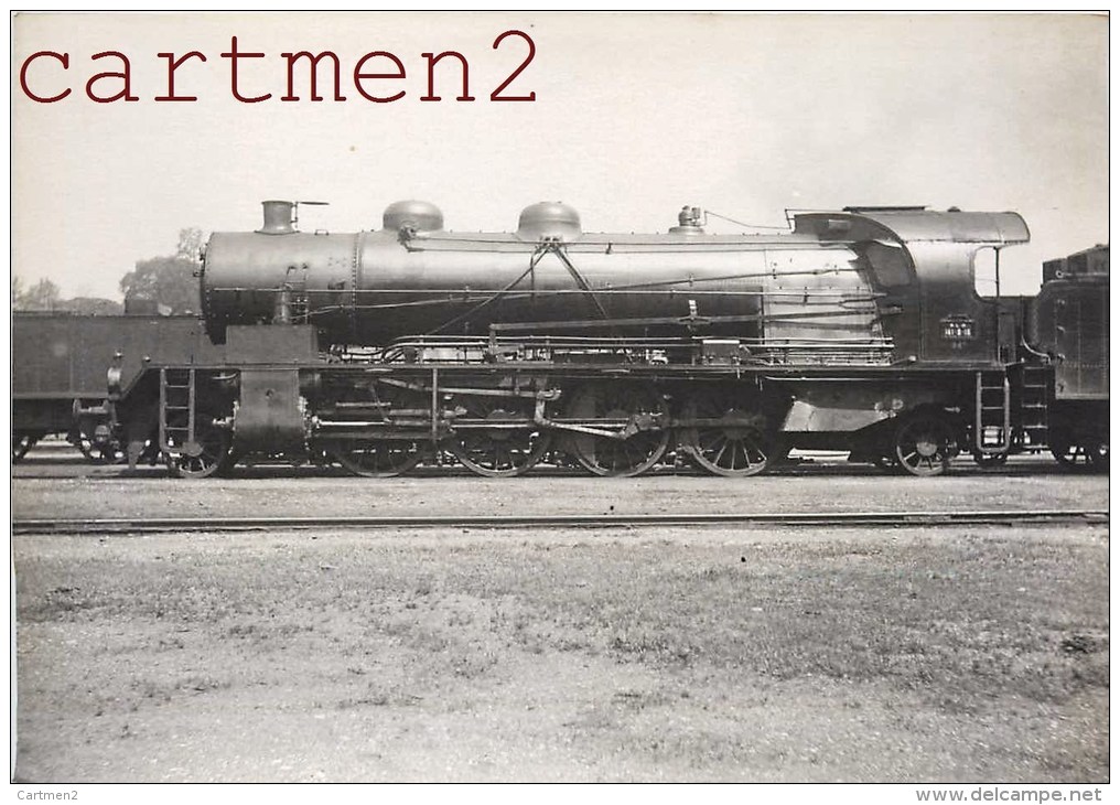 PHOTOGRAPHIE ANCIENNE : LOCOMOTIVE DE L'ETAT MIKADO COMPOUND  N°141.B.16 TRAIN P.L.M. ZUG LOKOMOTIVE GARE TRENO - Trains