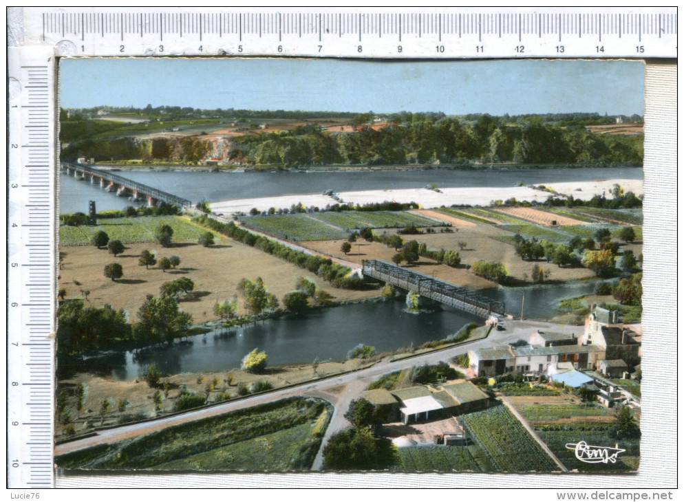 LA CHAPELLE BASSE MER  -  ST SIMON  - Vue Générale Aérienne Et Les Ponts Sur La Loire - La Chapelle Basse-Mer