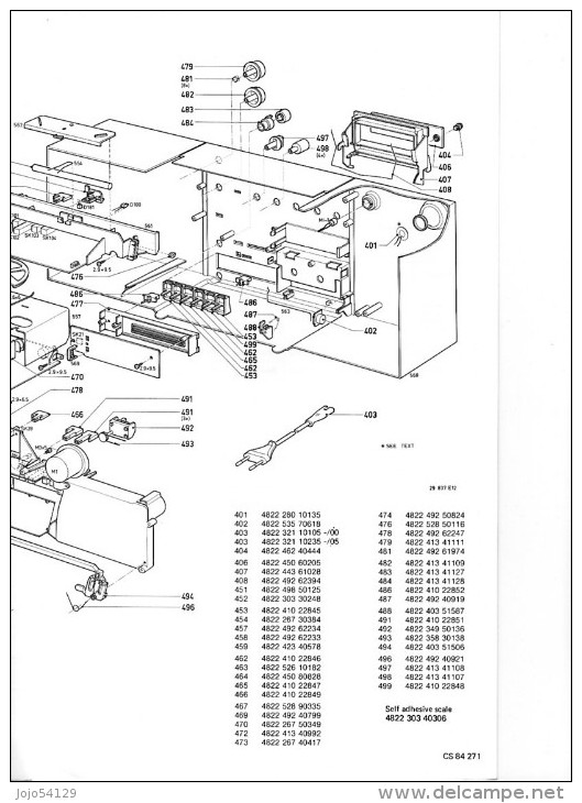 PHILIPS - Stéréo Radio Recorder D 8634 - Service Manual - Other Plans