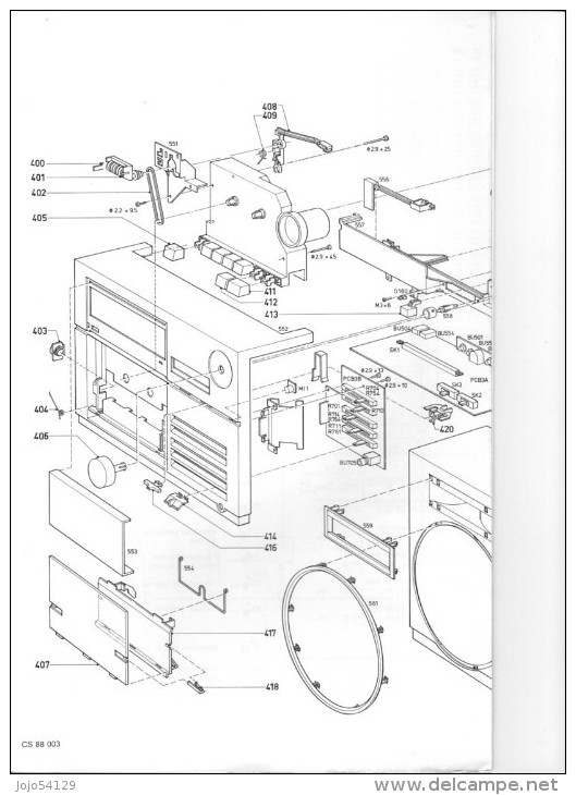 PHILIPS - Stéréo Radio Recorder D 8438 - Service Manual - Andere Pläne