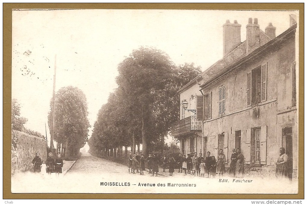 MOISSELLES -- Avenue Des Marronniers - Voyagée 1918 - Moisselles