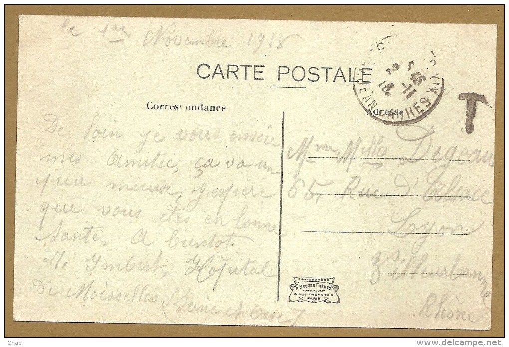 MOISSELLES -- Avenue Des Marronniers - Voyagée 1918 - Moisselles