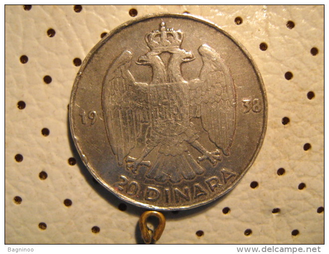 KINGDOM Of YUGOSLAVIA 20 Dinara 1938 Silver - Yugoslavia