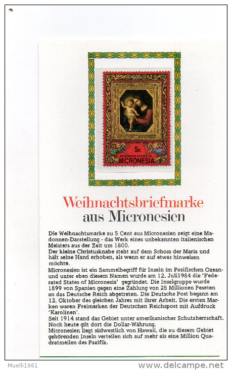 Nr.  920,  Weihnachtsbriefmarke Aus Micronesien, Postfrisch, 5 Cent - Mikronesien