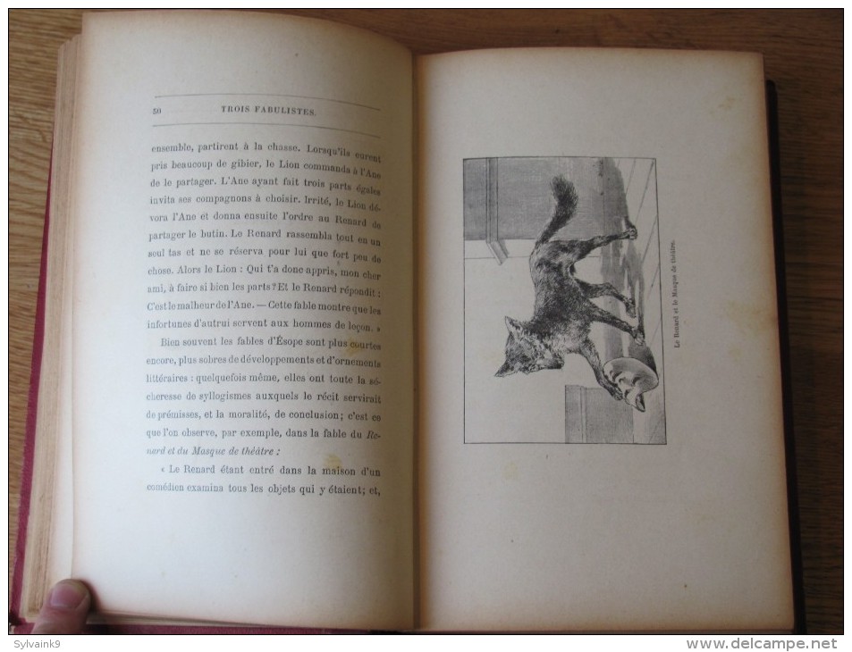 CHARLES CAUSERET TROIS FABULISTES ESOPE PHEDRE LA FONTAINE GEDALGE VERS 1889 - 1801-1900