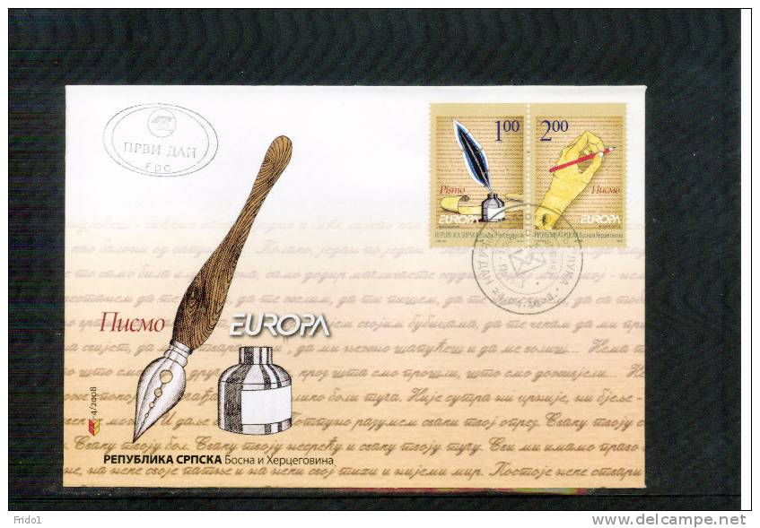 Bosnien&Herzegowina Serbische Republik Banja Luka 2008 Europa Cept  Satz Aus MH / Set From Booklet  FDC - 2008