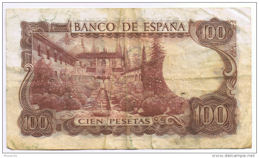 Espagne, Billet 100 Pesetas Type Manuel De Falla 1970 - 100 Peseten