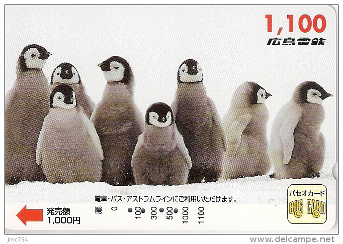 Télécarte Japonaise. Animaux.  Pingouin Et Manchot - Pingueinos