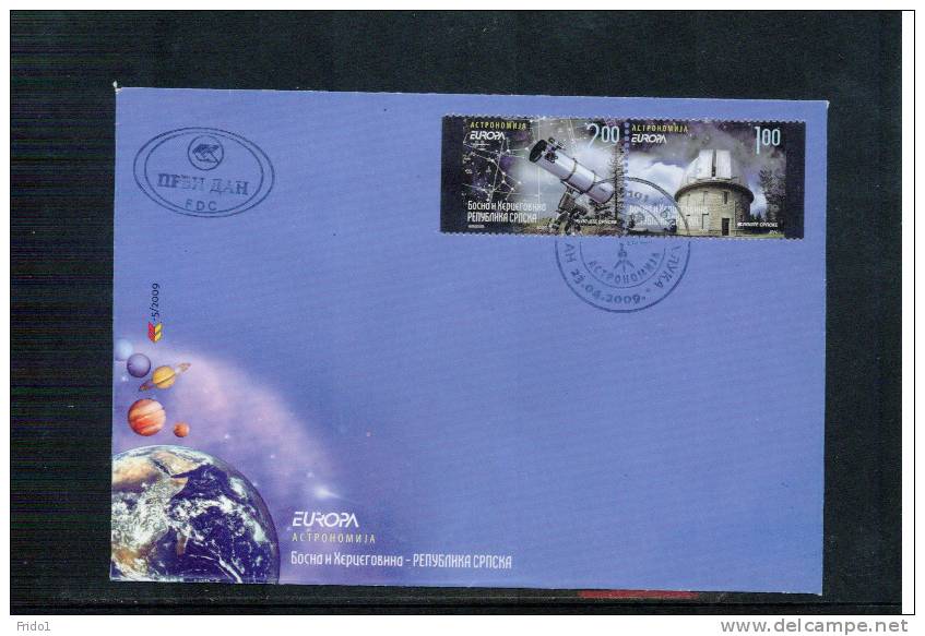 Bosnien&Herzegowina Serbische Republik Banja Luka 2009 Europa Cept  Satz Aus MH / Set  From Booklet FDC - 2009