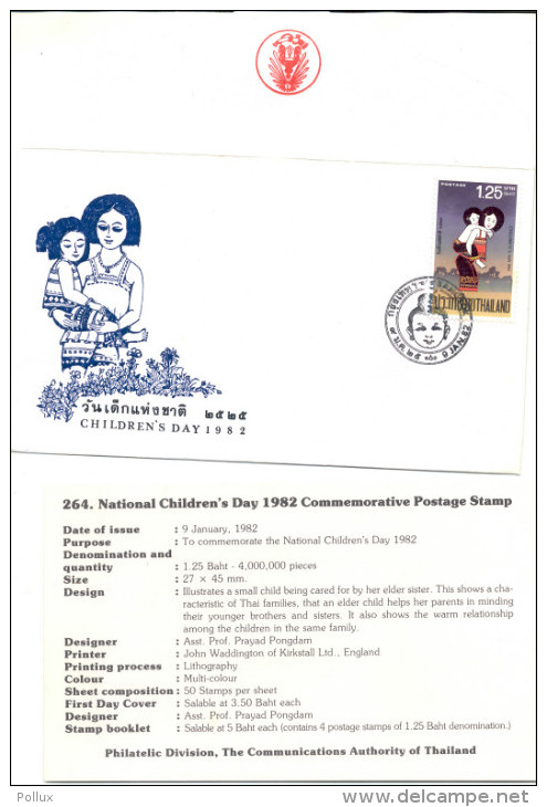 Thailand Children's Day 1982  Commemorative Postage Stamp - Thaïlande