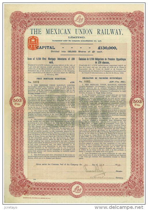 The Mexican Union Railway - Ferrocarril & Tranvías