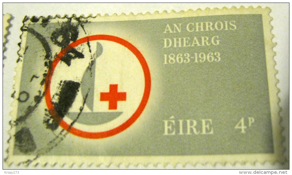 Ireland 1963 Centenary Of The Red Cross 4p - Used - Gebruikt