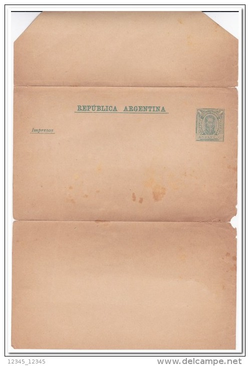 Argentinie, 1 Centavo Prepayed Envelope - Entiers Postaux