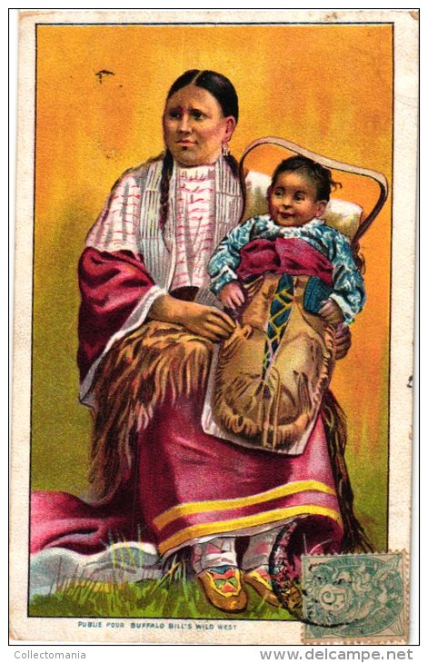 ETNISCH     3 PC Typican Northwestern Indian  Publié Pour Buffalo Bill's Wild West - Indianer