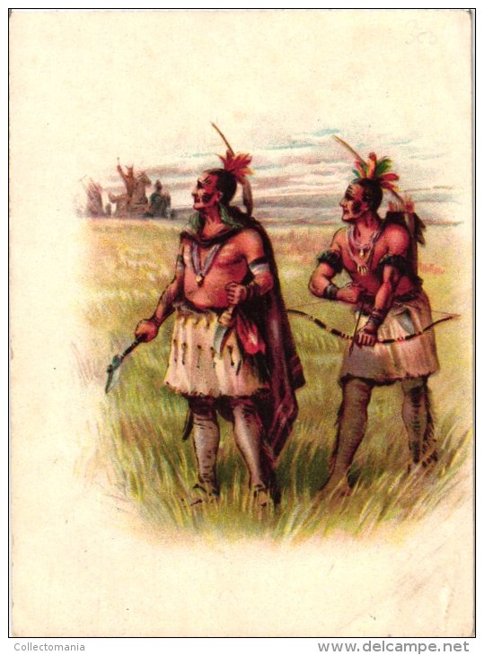 ETNISCH      4 PC  Jiccarilla Apache   Lowney's Chocolats  No Neck Chief   1901  Pub Alimentaires - Native Americans