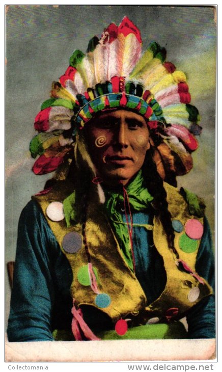 ETNISCH     3 PC   1908  South America - Native Americans