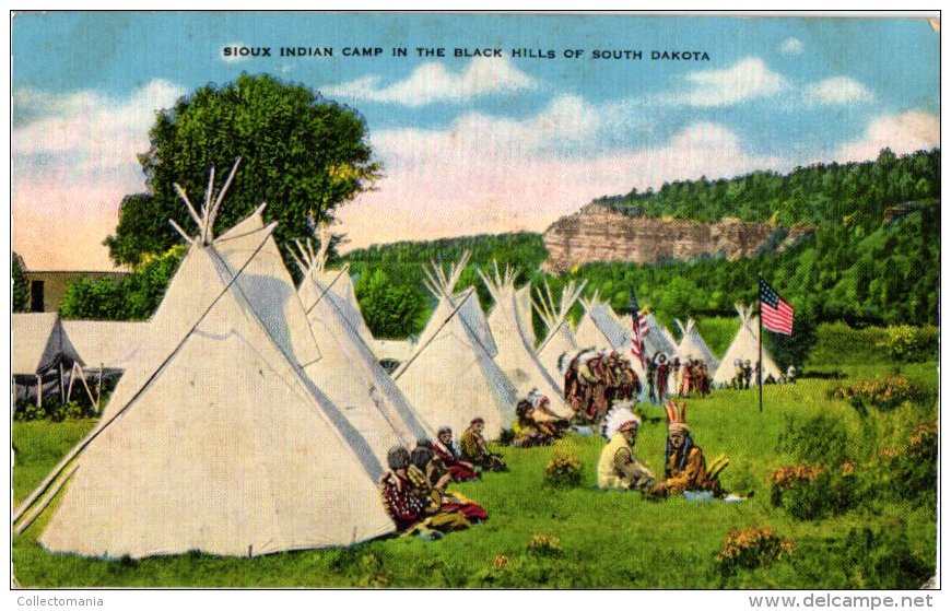 ETNISCH     4 PC    Little Natives Alaska   Comanche At Reservation 1906  Sioux Camp Black Hills  North Canada - Indiaans (Noord-Amerikaans)